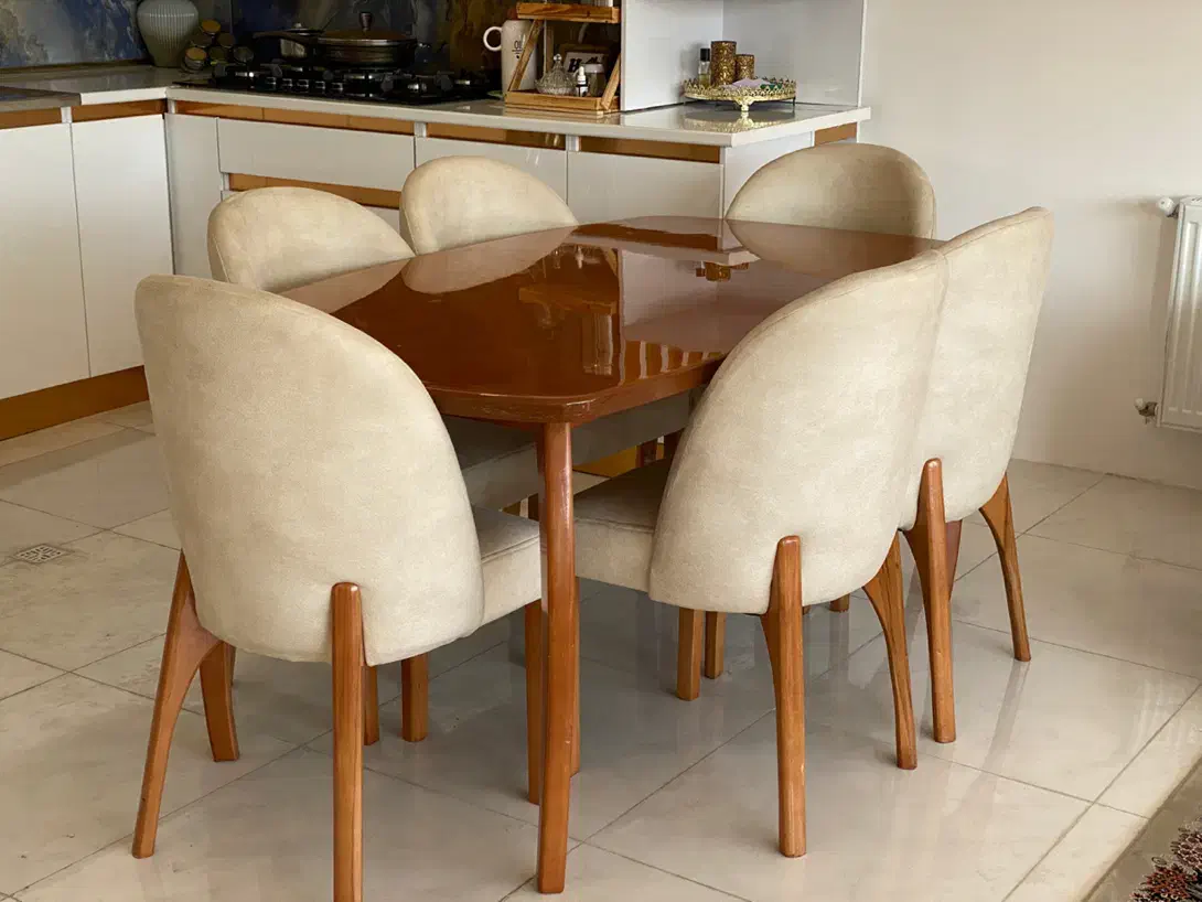 میزناهار خوری ۶ نفره|میز و صندلی غذاخوری|شیراز, شهرک گلستان شمالی|دیوار