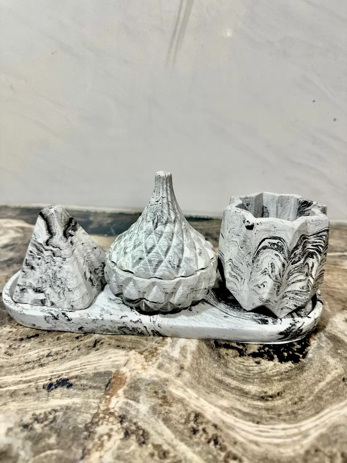 ست سنگ مصنوعی جایزیورالات|صنایع دستی و سایر لوازم تزئینی|شهرضا, |دیوار