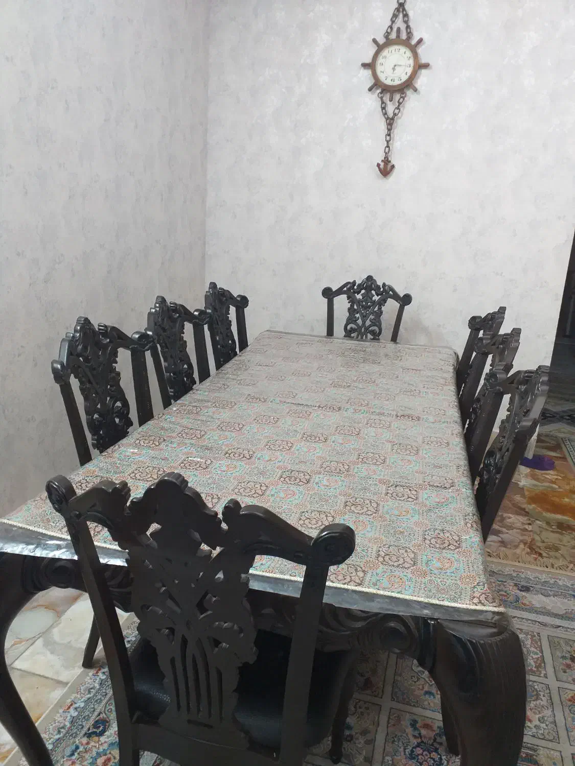 میز۸نفره ناهار خوری با صندلی|میز و صندلی غذاخوری|قم, بکایی|دیوار