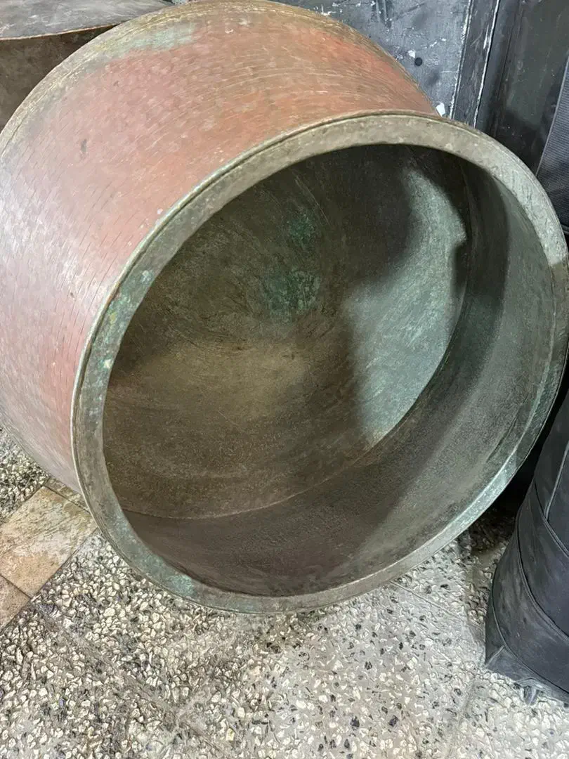 دیگ مسی سایز بزرگ مناسب سمنو|ظروف پختوپز|سمنان, |دیوار