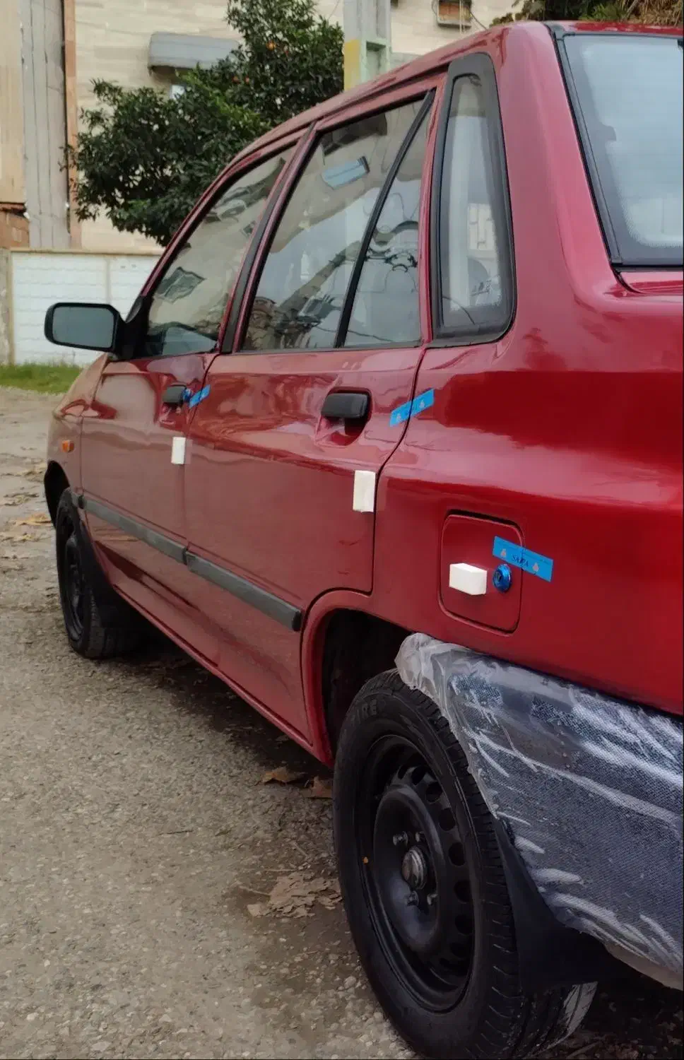 پراید۸۹قرمزصدفی متالیک سفارشی کلکسیونی بیرنگ|خودرو سواری و وانت|ساری, |دیوار