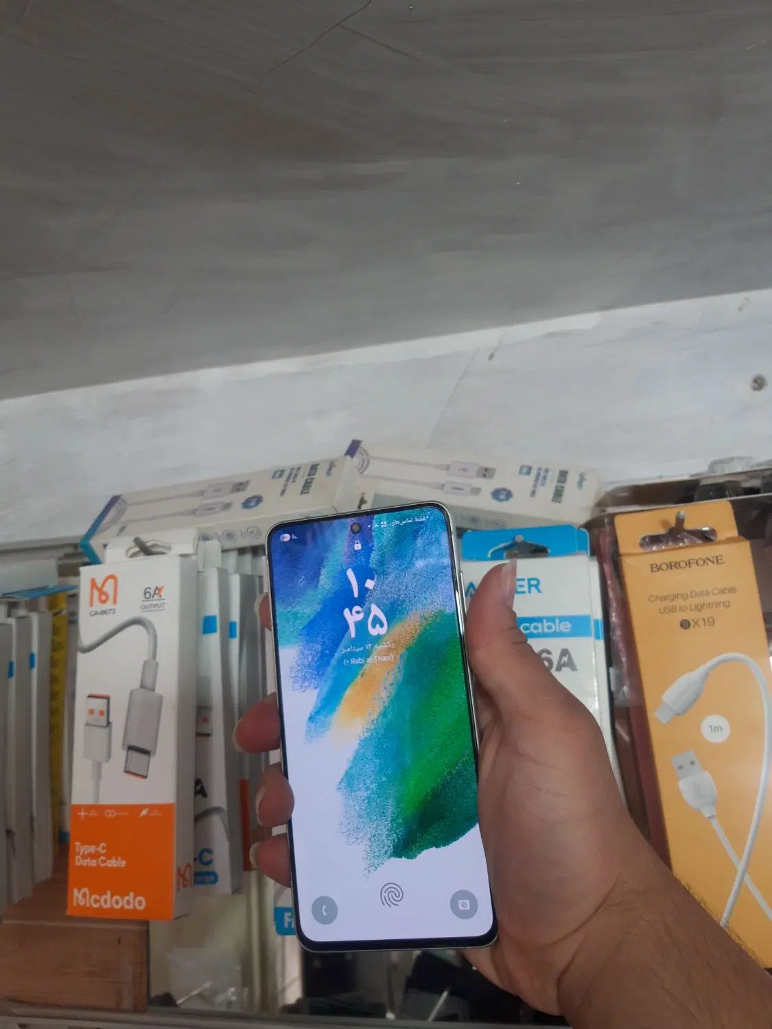 Samsung Galaxy S21FE 5G 256GB 8GB RAM تمیز درحدنو|موبایل|قم, حاج خلیل|دیوار
