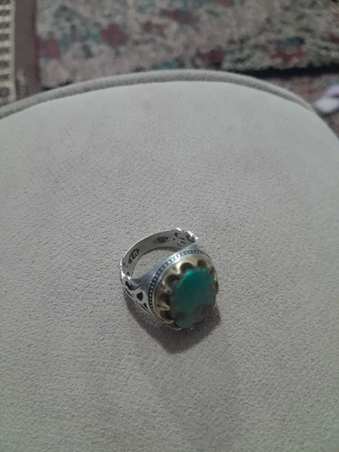 انگشتر فیروزه نیشابور|جواهرات|رفسنجان, |دیوار