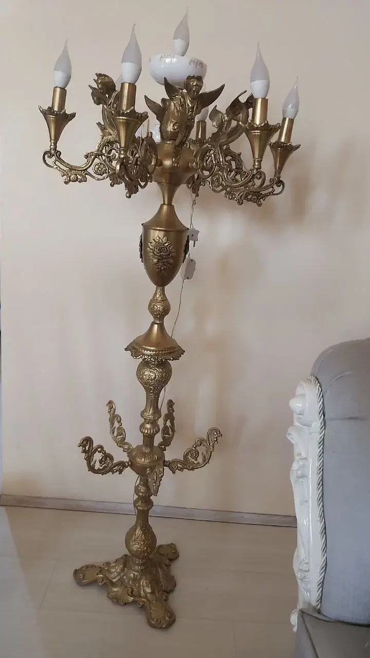 سه عدد کنار سالنی برنز|لوستر و چراغ آویز|خوی, |دیوار