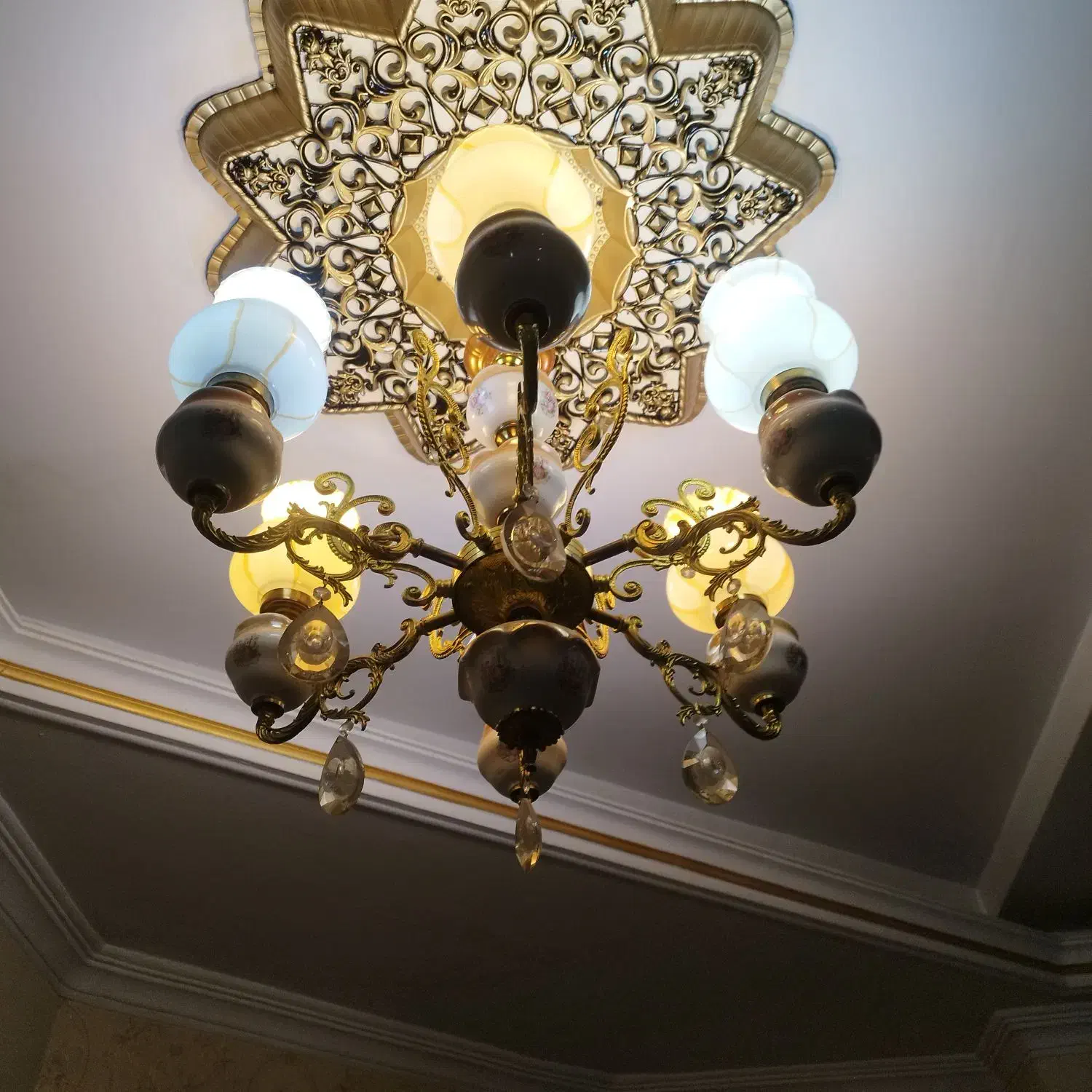 لوستر آنتیک|لوستر و چراغ آویز|تهران, تهرانسر شرقی|دیوار