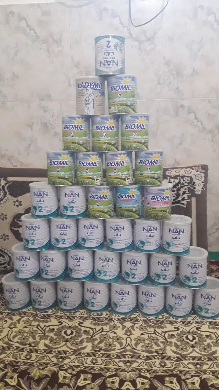 قوطی شیرخشک،دبه ماستی|ظروف نگهدارنده، پلاستیکی، یک‌بارمصرف|بیرجند, |دیوار