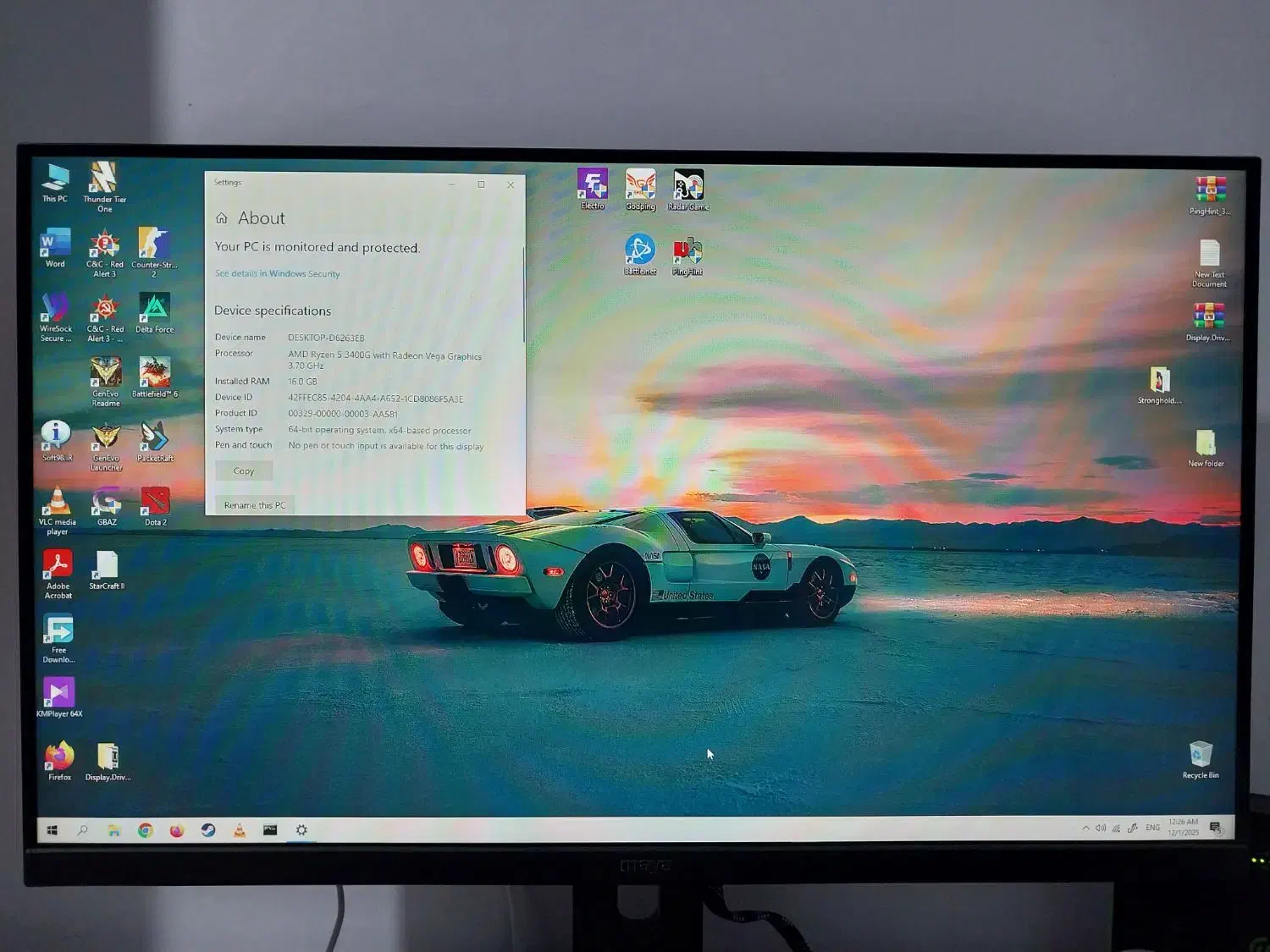 سیستم گیمینگ فول آپشن + مانیتور ۲۷ اینچ|رایانه رومیزی|دوگنبدان, |دیوار