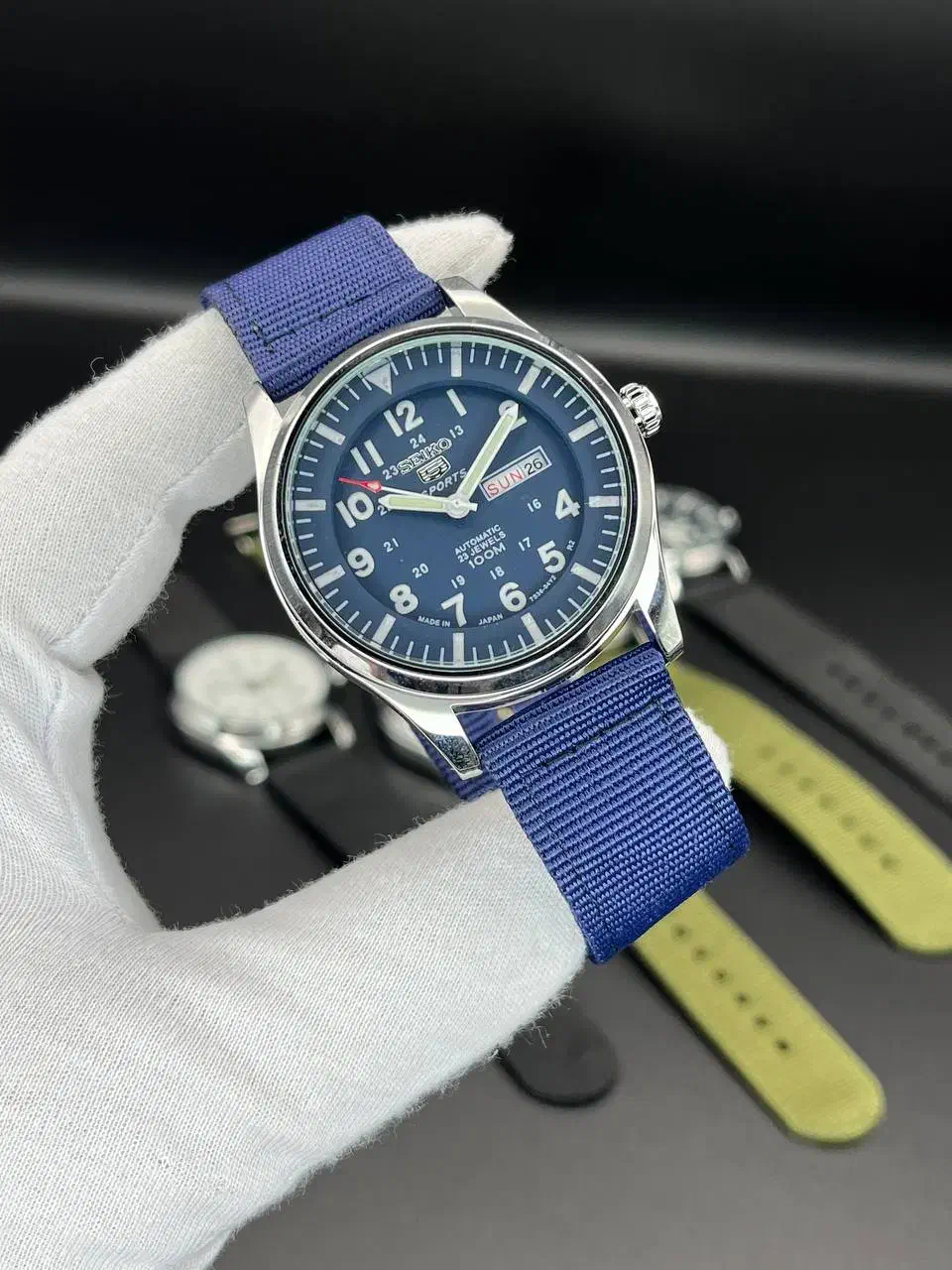 ساعت مچی سیکو اسپرت بند برزنتی ضد آب|ساعت|همدان, |دیوار