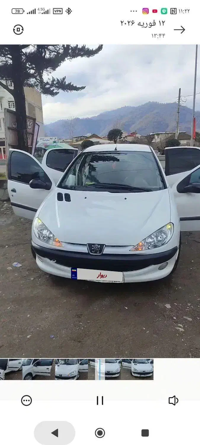 206تیپ2مدل89|خودرو سواری و وانت|آستارا, |دیوار