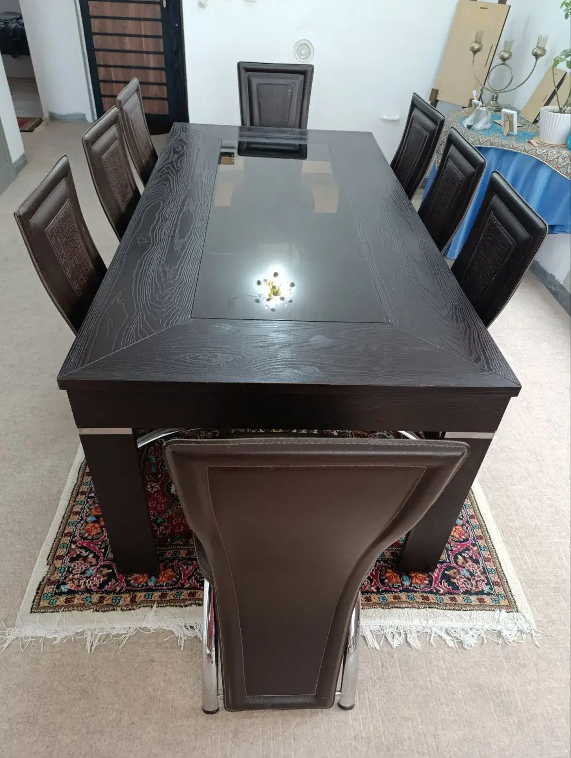 میز ناهارخوری ۸نفره برند REAL|میز و صندلی غذاخوری|شیراز, شهرک گلستان|دیوار