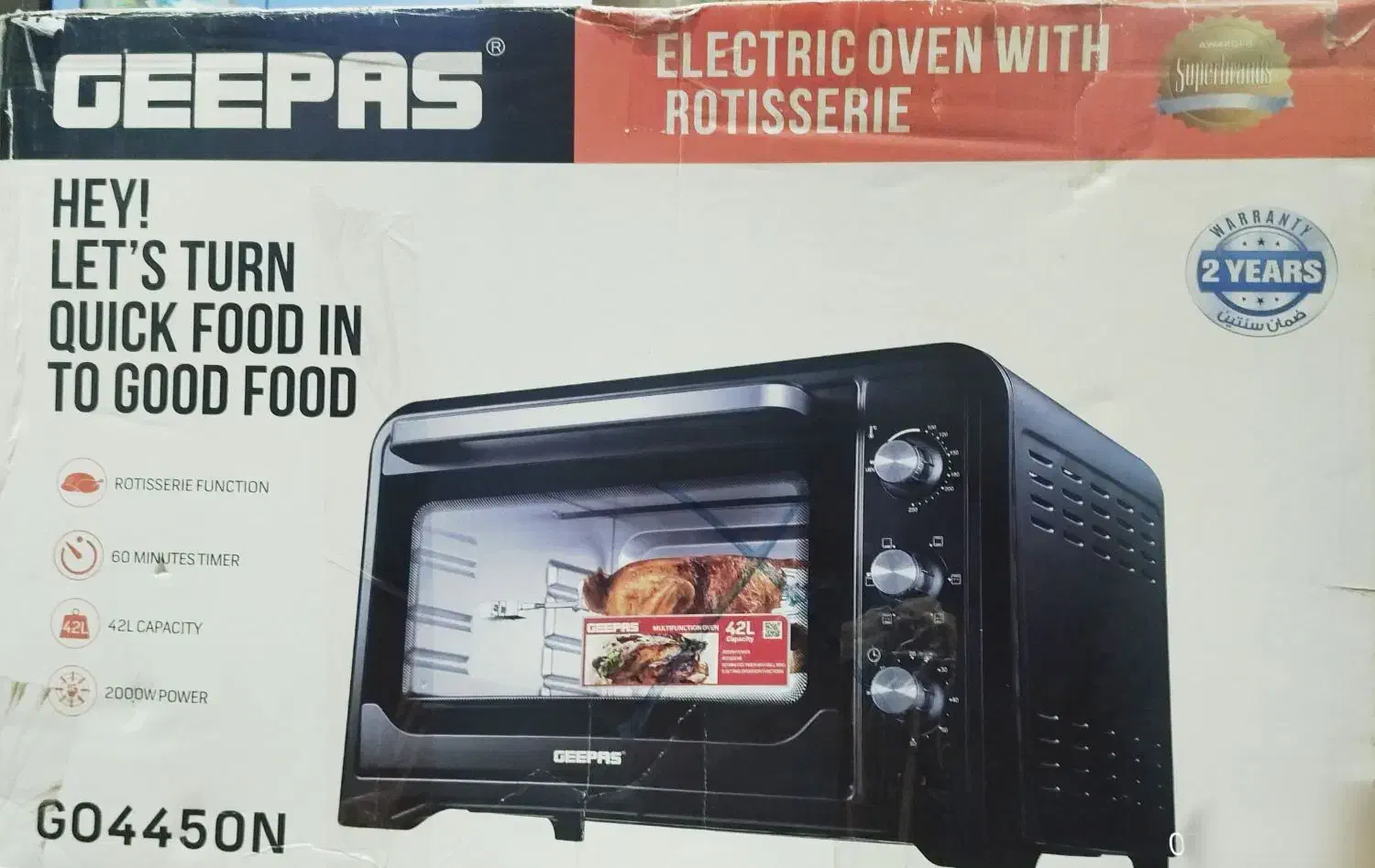 مایکروفر جیپاس ۴۲ لیتری درجه یک زیر قیمت بازار|اجاق گاز و لوازم برقی پختوپز|بندر کنگان, |دیوار