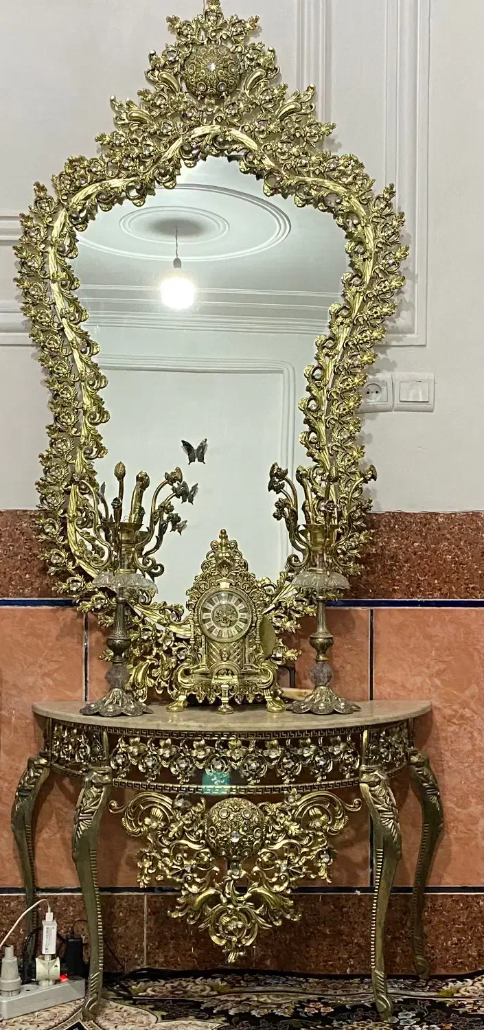 آیینه وشمعدان|صنایع دستی و سایر لوازم تزئینی|زاهدان, |دیوار