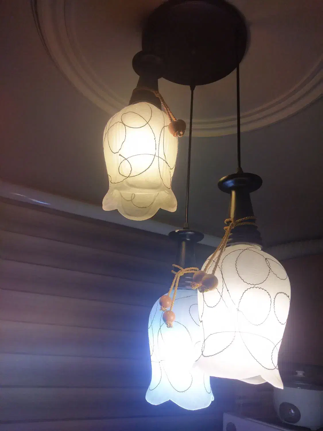 لوستر ۳شعله  اویز برای آشپز خانه واتاق خواب|لوستر و چراغ آویز|تهران, فدک|دیوار