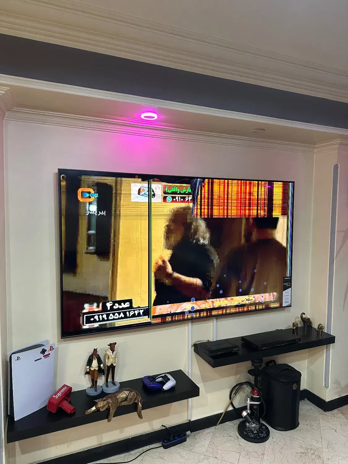 ال ای دی 85 سامسونگ ضربه خورده CU8000|تلویزیون و پروژکتور|تهران, پاسداران|دیوار