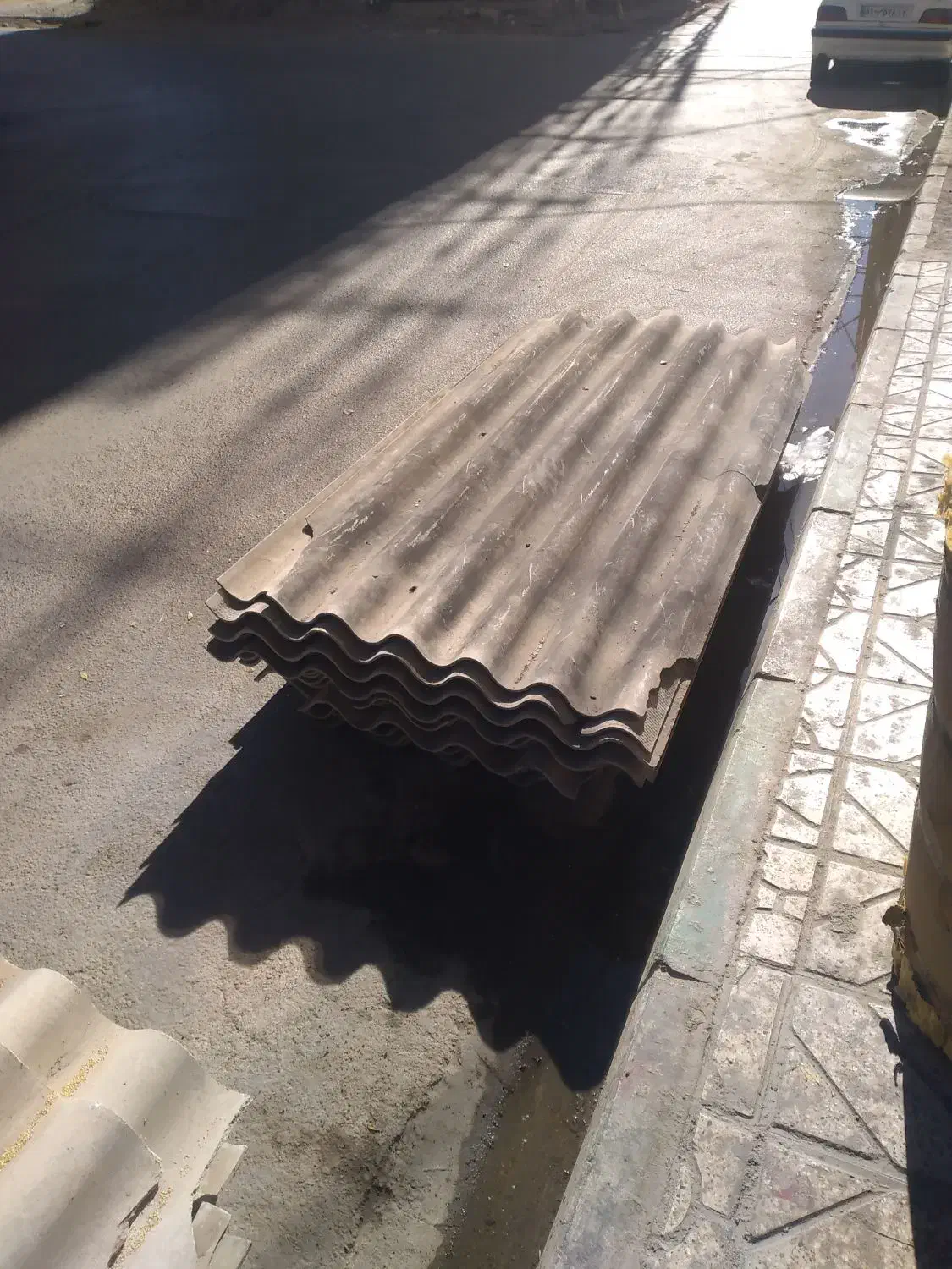 ایرانیت سیمانی تعداد محدود زمان محدود قیمت مناسب|مصالح و تجهیزات ساختمان|مشهد, کشف|دیوار