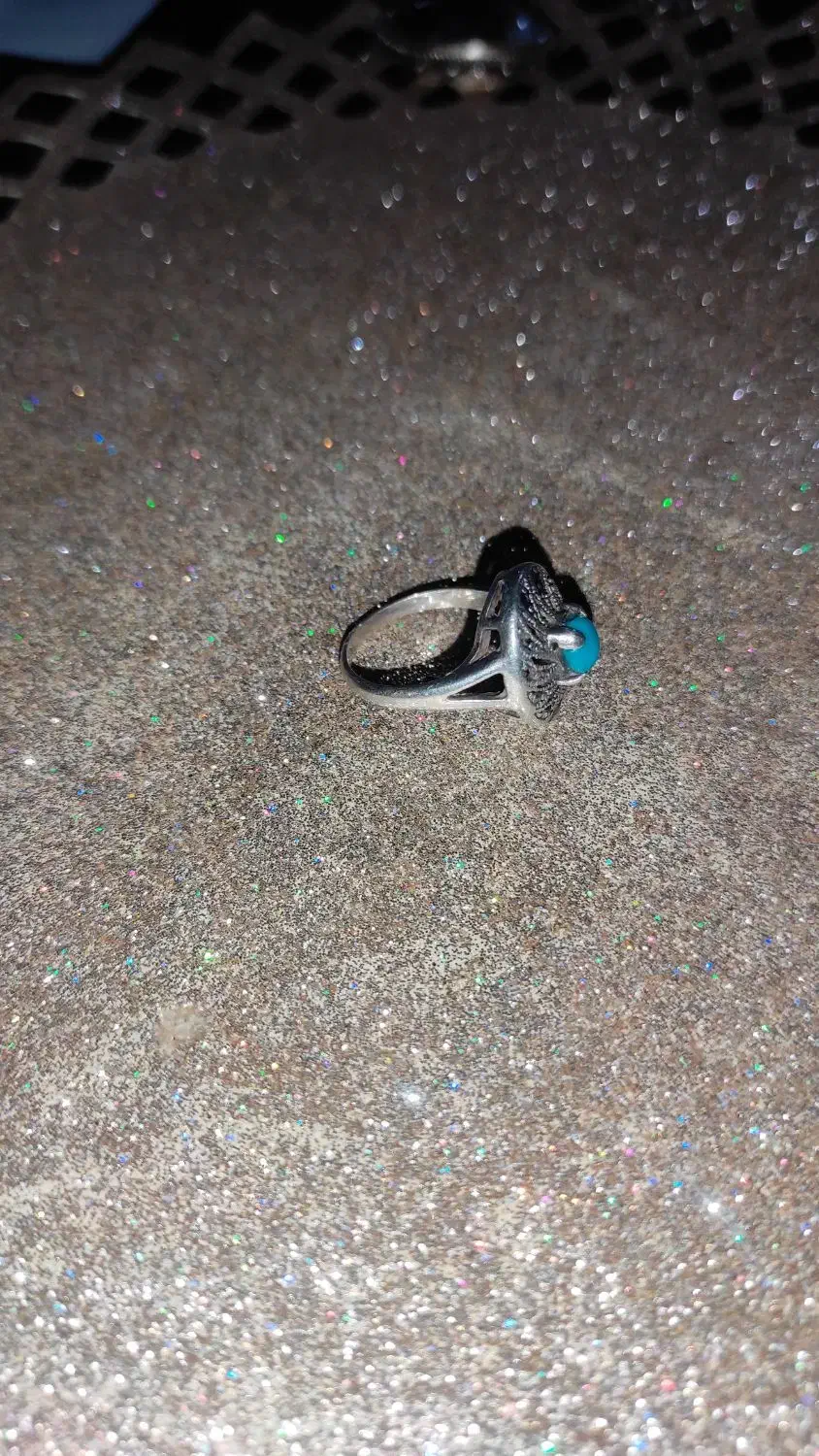 انگشتر زنانه فیروزه نیشابور|جواهرات|زنجان, |دیوار