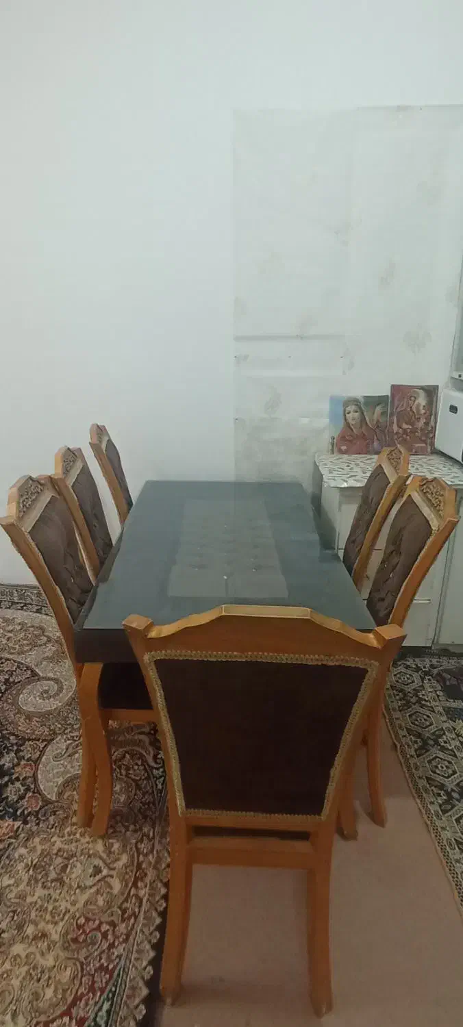 میز ناهار خوری|میز و صندلی غذاخوری|تربت‌حیدریه, چهارراه خواف|دیوار