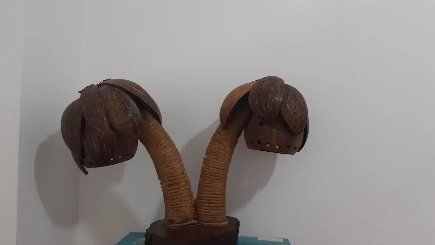 آباژورچوبی از چوب نارگیل|چراغ خواب و آباژور|گنبد کاووس, |دیوار