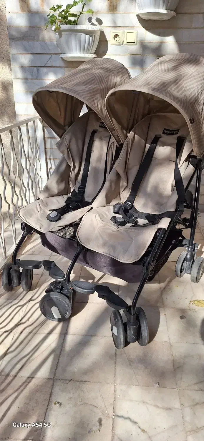 کالسکه دوقلو پگ پرگو مکسی کوزی تخت پارک مادرکر|کالسکه و لوازم جانبی|قزوین, |دیوار