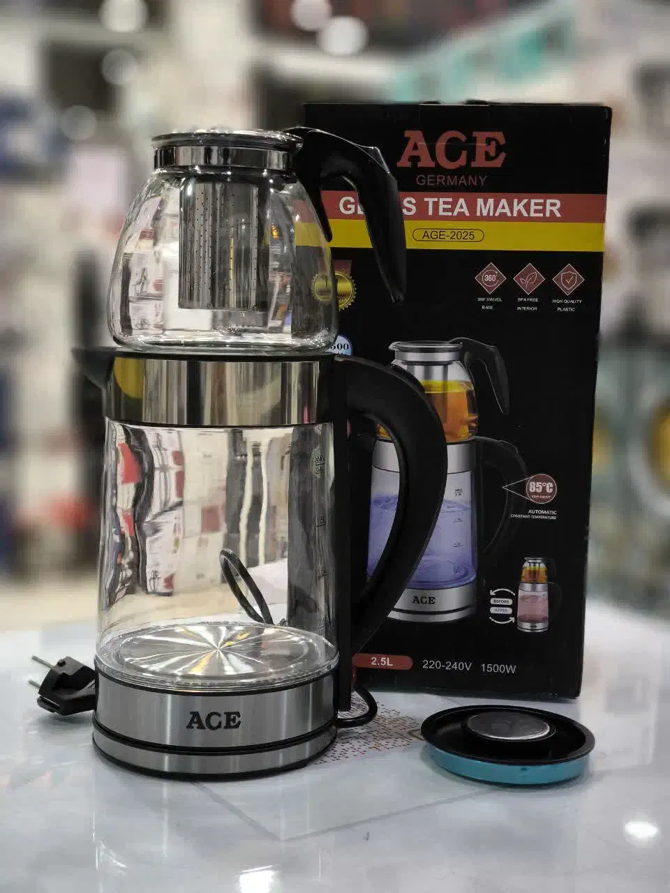 چای ساز ACEجنس درجه یک دارای گرم نگدارنده عالی|سماور، چای‌ساز، قهوه‌ساز|قم, علی آباد سعدگان|دیوار