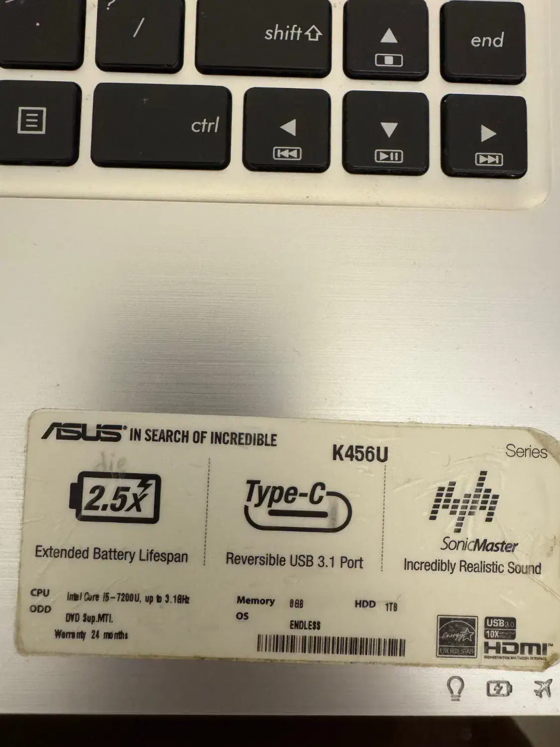 لپ تاپ ایسوس Asus K456u|رایانه همراه|تهران, پردیسان|دیوار