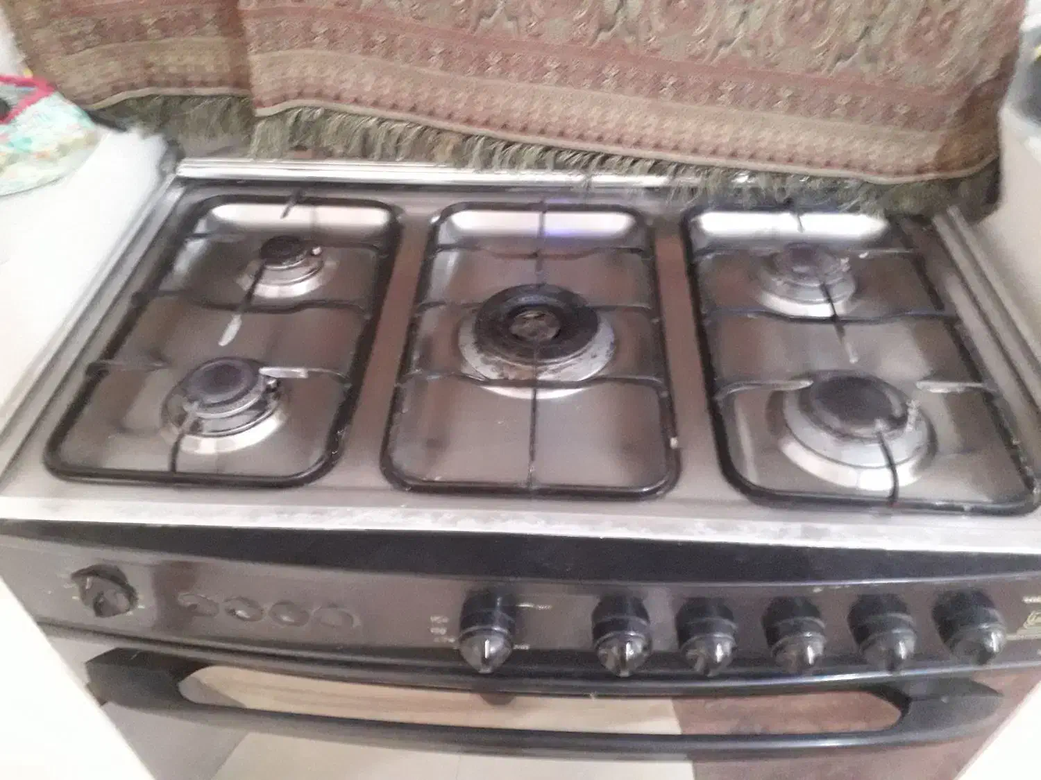 گاز فردار استیل ۵ شعله تکنو|اجاق گاز و لوازم برقی پختوپز|سبزوار, شهرک اندیشه|دیوار