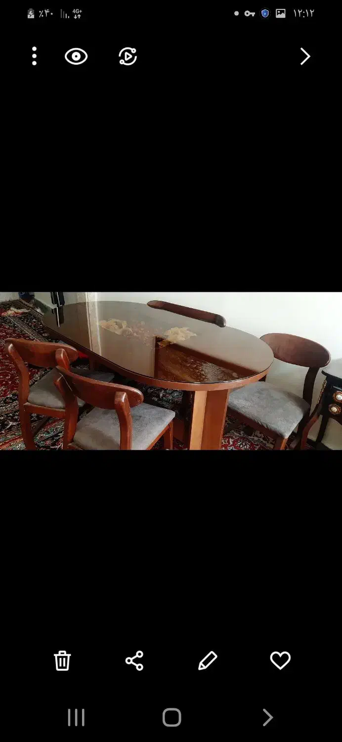 میز نهار خوری|میز و صندلی غذاخوری|مشهد, رسالت|دیوار