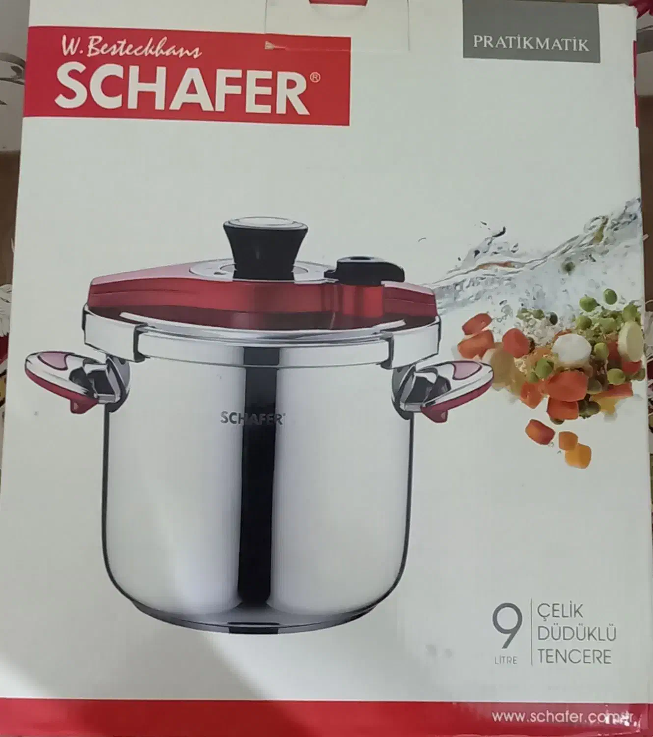 زودپز ۹لیتری شفر مدل Pratikmatik|ظروف پختوپز|اهر, |دیوار