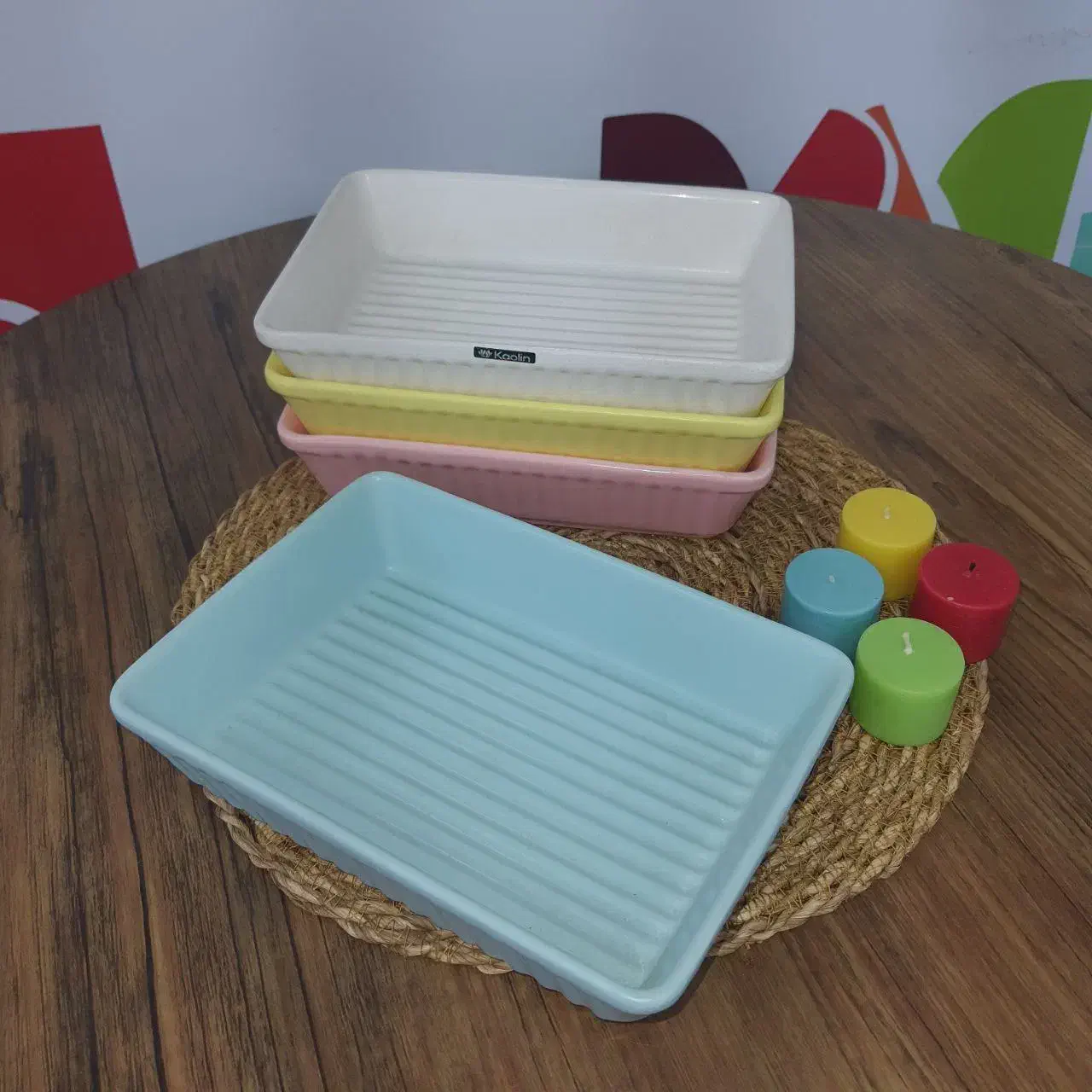 سرامیک رنگی پذیرایی|ظروف سرو و پذیرایی|قم, باجک یک|دیوار