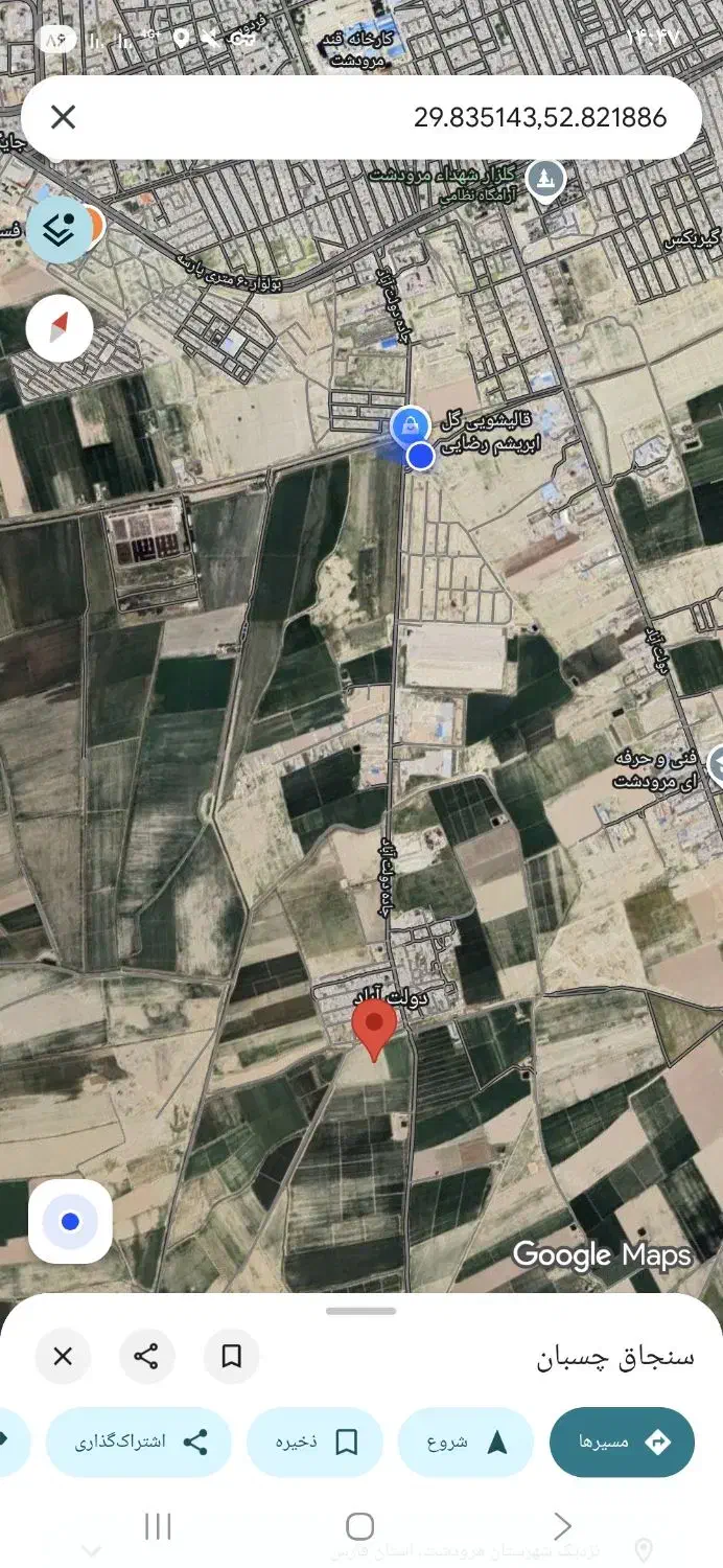 زمین 943 متری با بر 21 در دولتآباد|فروش زمین و ملک کلنگی|مرودشت, دولت آباد|دیوار