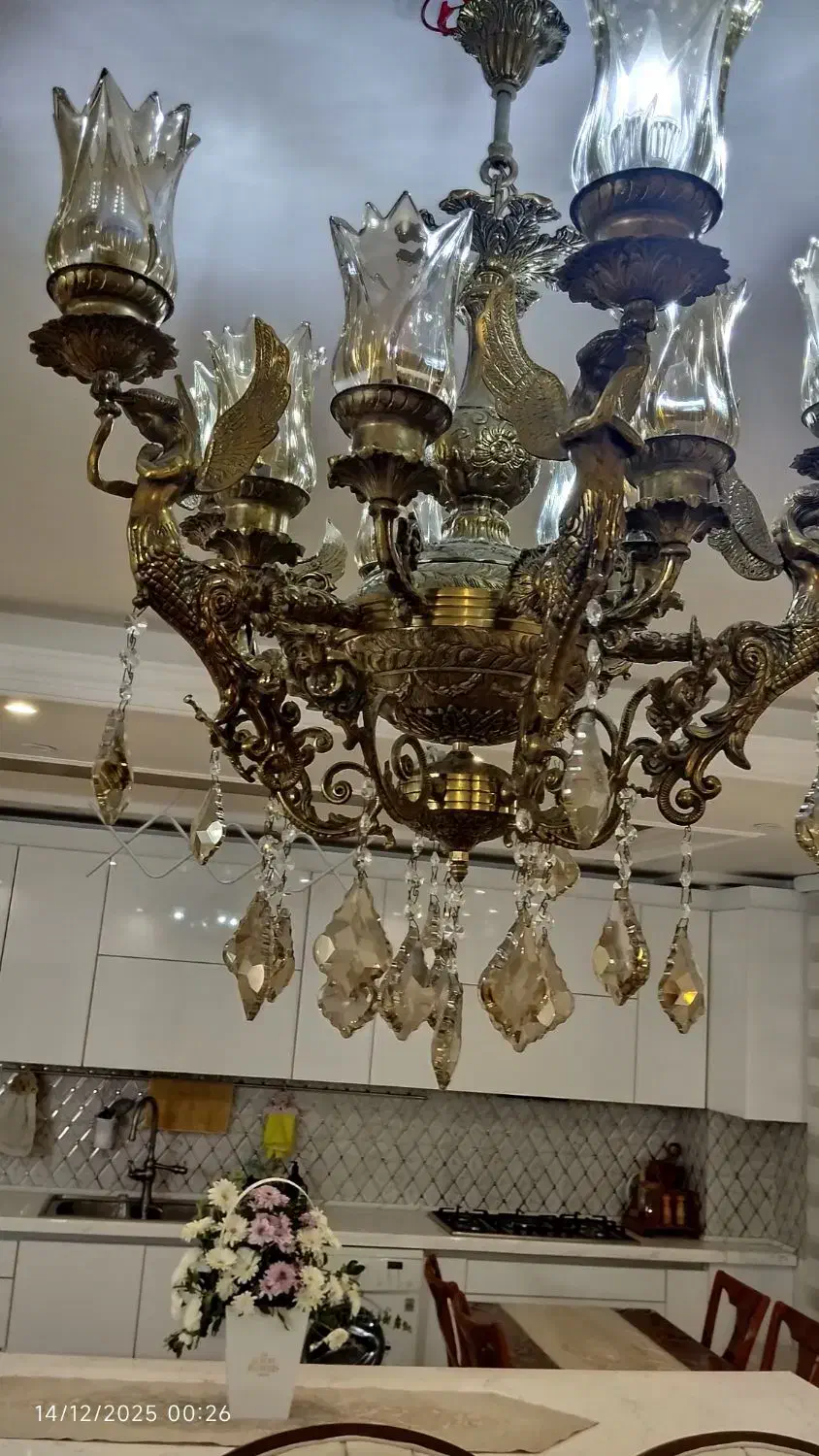 لوستر برنج|لوستر و چراغ آویز|قرچک, شهرک گلها|دیوار