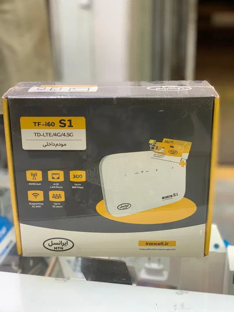 مودم ایرانسل مدل TF-i60 S1 + یکسال اینترنت 300 گیگ|مودم و تجهیزات شبکه|شیراز, محراب|دیوار