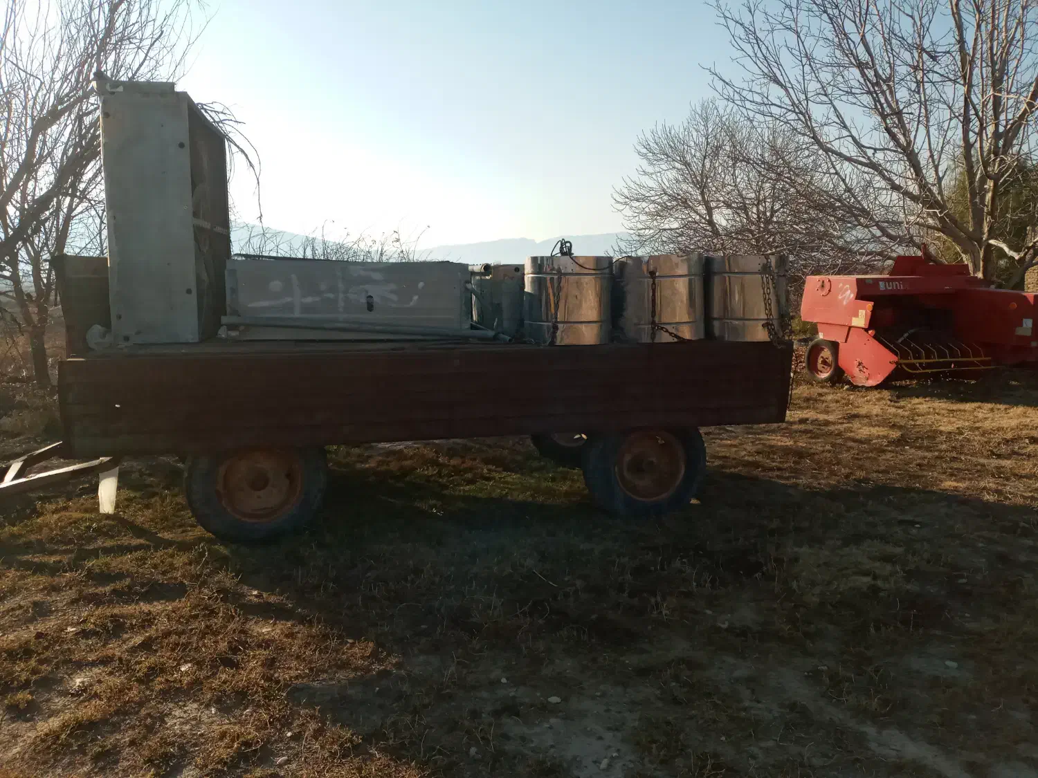 بیلرفامارول- تریلی چهارچرخ وخرمنکوب جداکننده دانه|ماشینآلات صنعتی|فیروزآباد (فارس), |دیوار