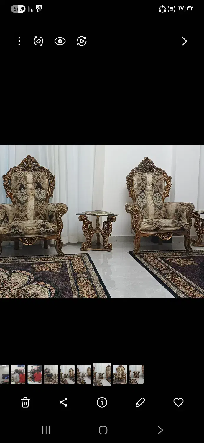 مبل سلطنتی|مبلمان خانگی و میز عسلی|آمل, |دیوار