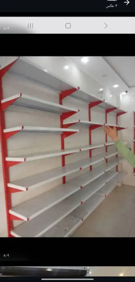 قفسه هایپری با پایه قرمز|فروشگاه و مغازه|پرند, فاز ۵|دیوار