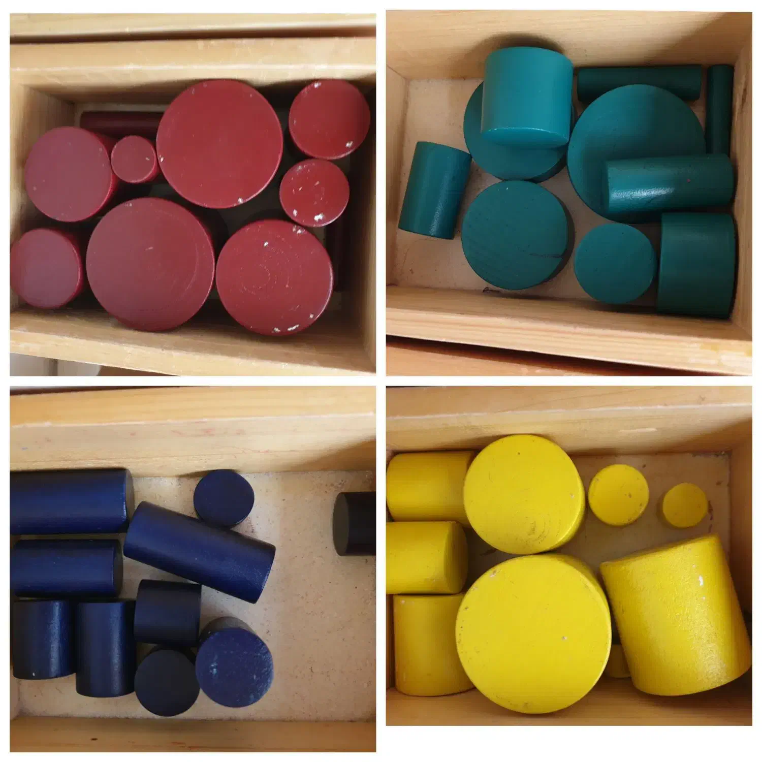 استوانه های دسته دار و بی دسته ی مونته سوری|اسباب‌‌بازی|تهران, جنت‌آباد مرکزی|دیوار