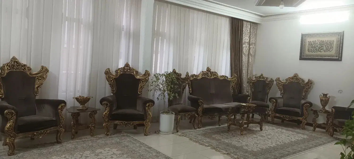 مبل سلطنتی ۹ نفره|مبلمان خانگی و میز عسلی|قم, لسانی|دیوار