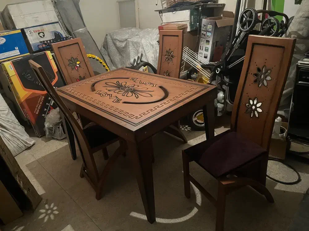 ناهار خوری چوب|میز و صندلی غذاخوری|زنجان, |دیوار