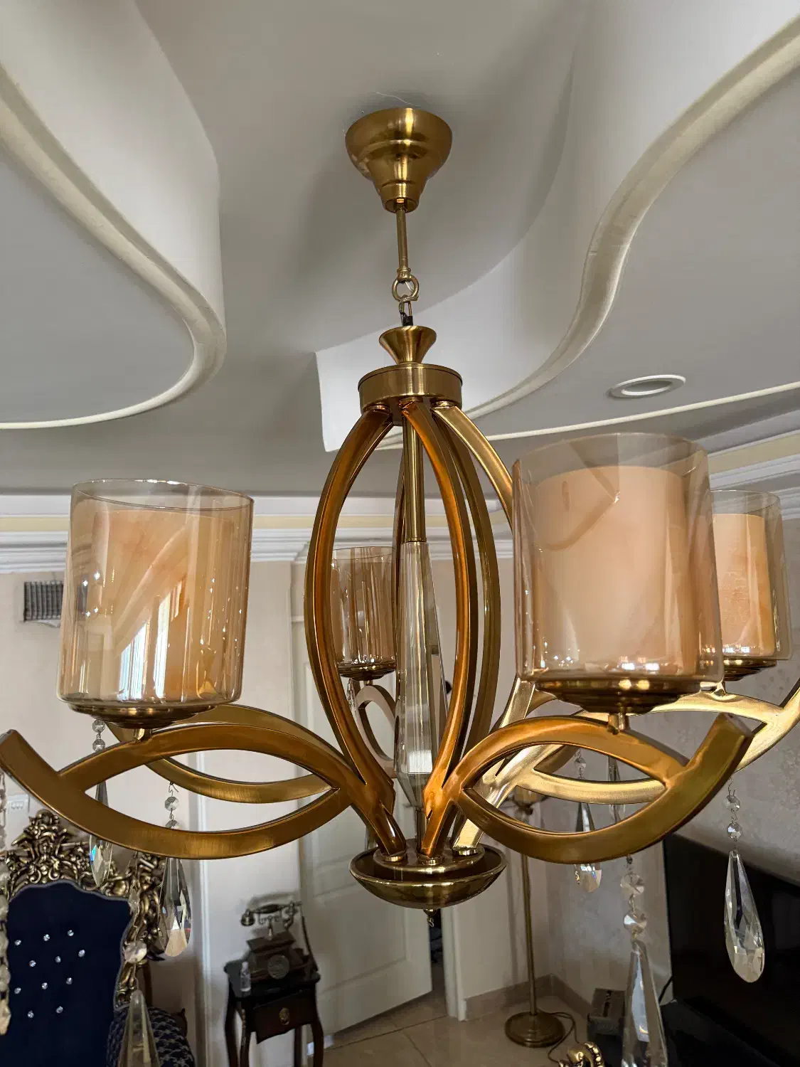 لوستر 6 شاخه|لوستر و چراغ آویز|پاکدشت, پاکدشت (مامازند)|دیوار