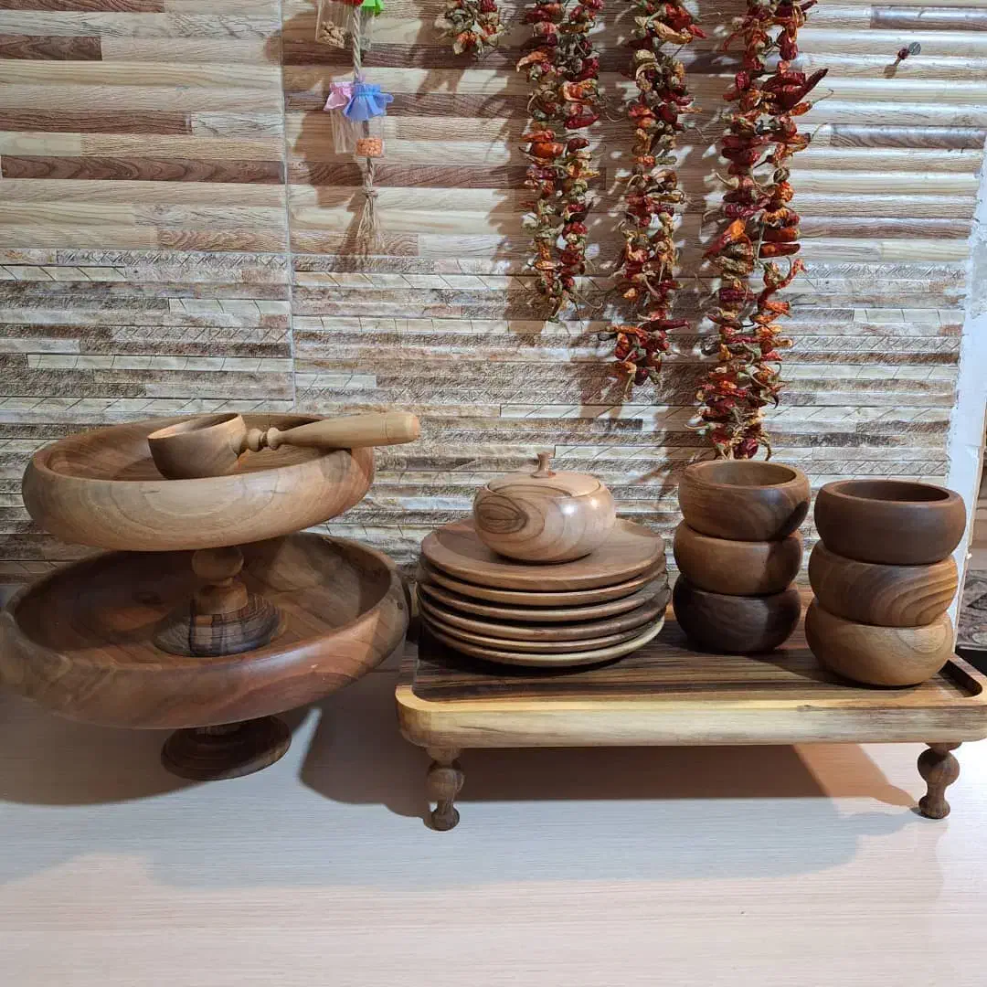 ظروف آشپزخانه چوبی گردو|ظروف سرو و پذیرایی|اهواز, کوی بشارت|دیوار