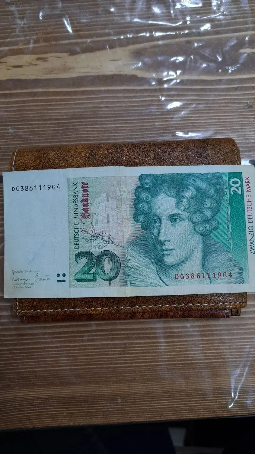 پول آلمانی قدیمی|کلکسیون سکه، تمبر، اسکناس|مبارکه, |دیوار