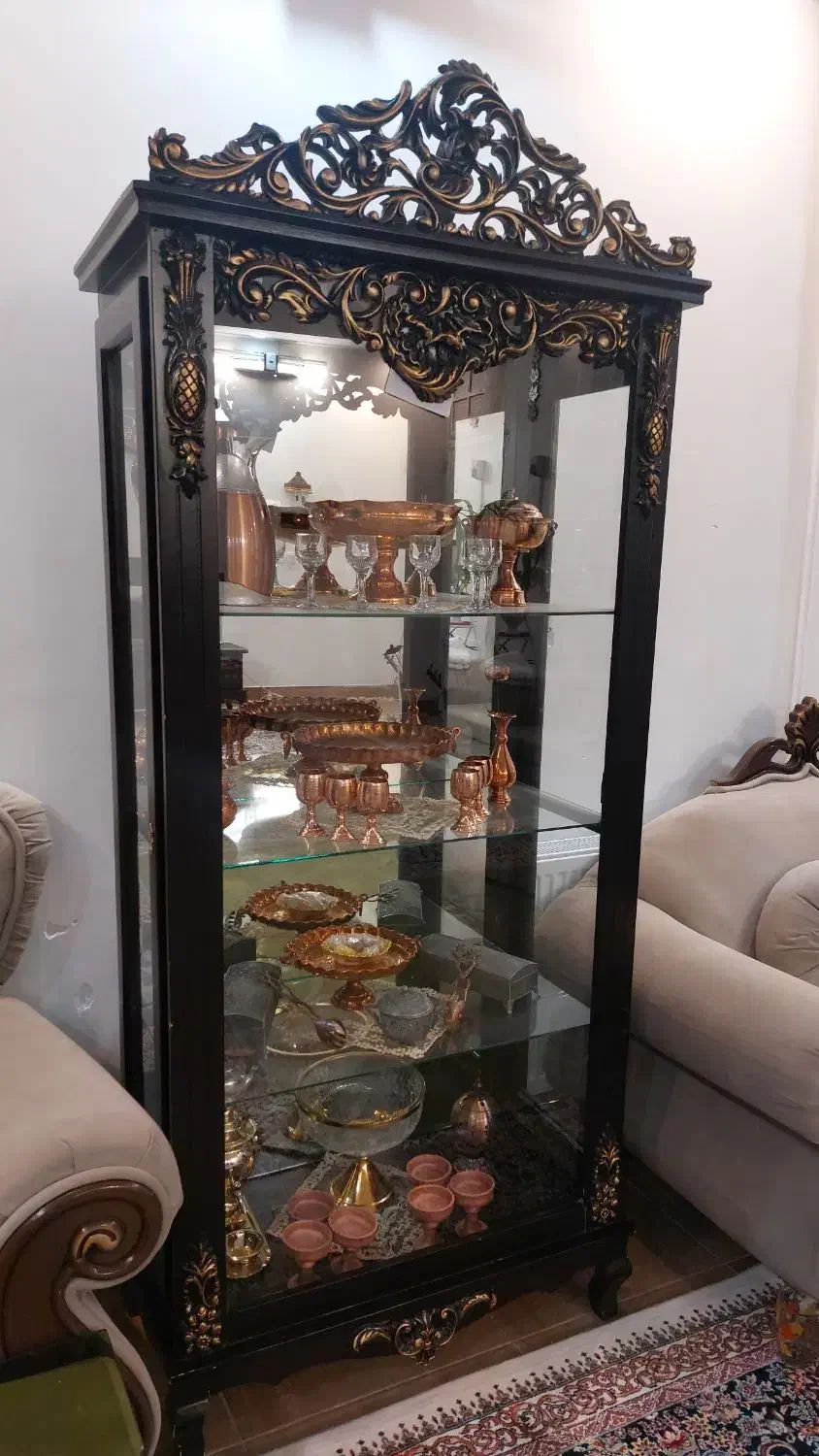 میز نهارخوری و گنجه با بوفه|میز و صندلی غذاخوری|رفسنجان, |دیوار