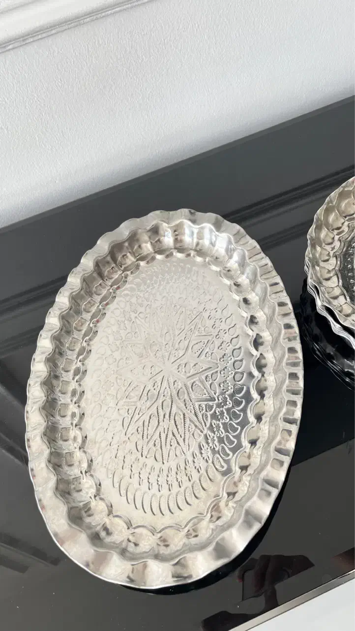 بشقاب ودیس استیل|ظروف سرو و پذیرایی|فولادشهر, B8|دیوار