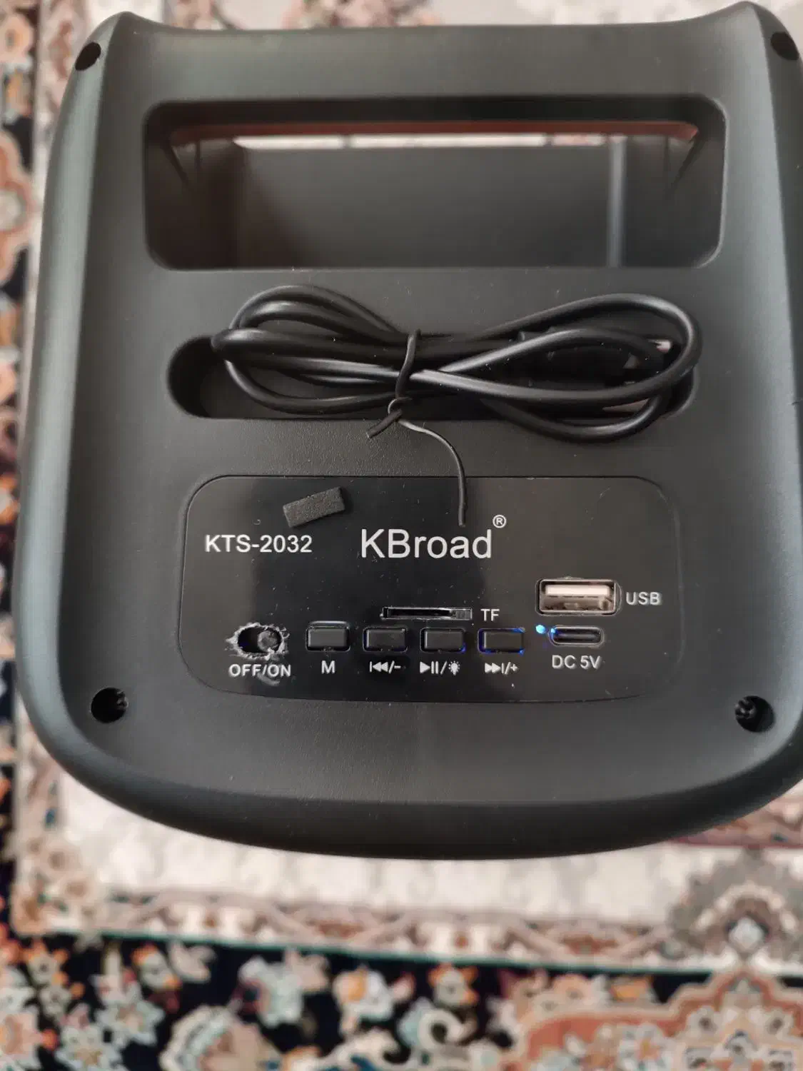 اسپیکر شارژی میکروفون دار KBorad|پخش‌کننده همراه|ساوه, |دیوار