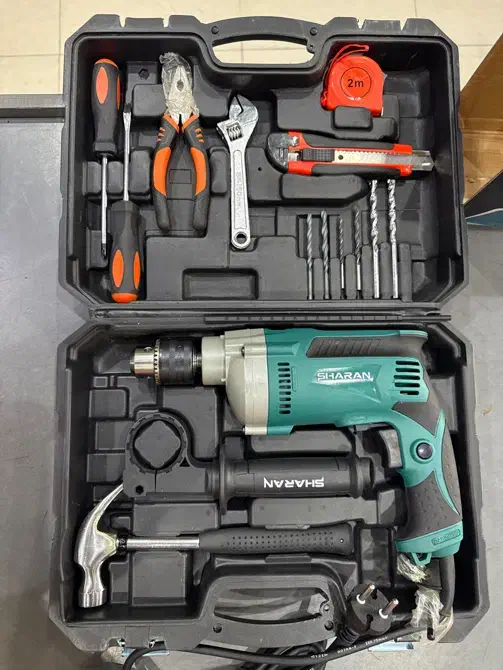 دریل ۱۳ چکشی صنعتی نیم تنه فلزی شاران با ضمانت|ابزارآلات|کرج, ساسانی (قلمستان)|دیوار