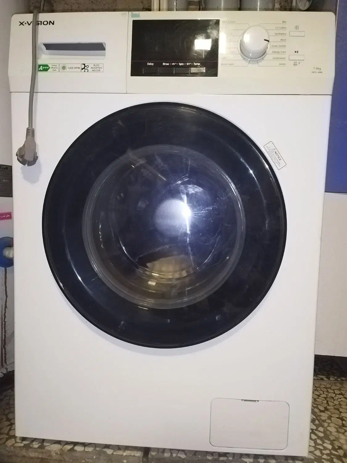 لباسشویی ایکس ویژن سفید|ماشین لباسشویی و خشک‌کن لباس|گنبد کاووس, |دیوار