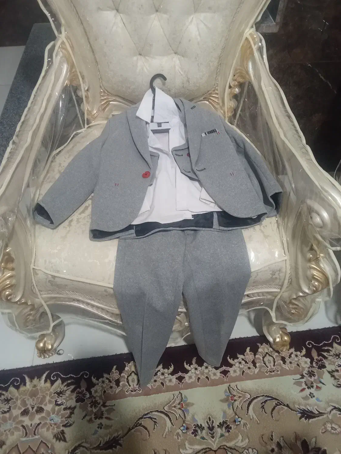 کت شلوار مجلسی بچگانه بسیار نو|کفش و لباس بچه|مرودشت, پشت سایپا‎|دیوار