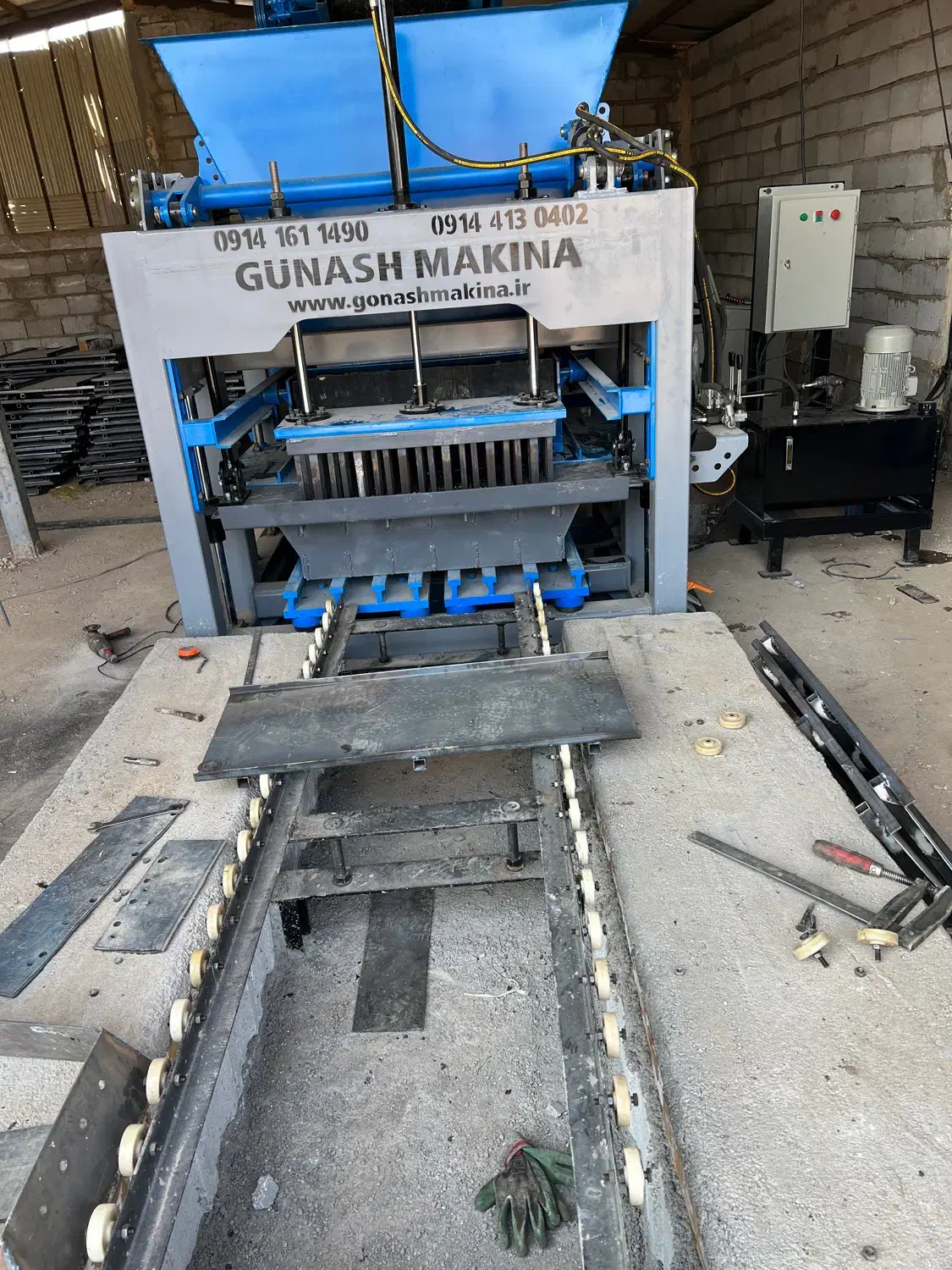 دستگاه بلوک جدول کف پوش کانیوو ابروو|ماشین‌آلات صنعتی|قره ضیاالدین, |دیوار