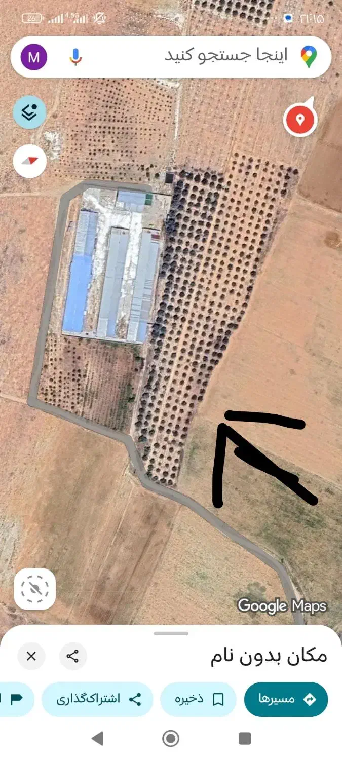 زمین کشاورزی بیضا پشت باغ|فروش زمین و ملک کلنگی|بیضا, |دیوار