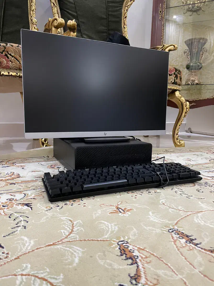 مینی کیس و مانیتور HP|رایانه رومیزی|مشهد, شهرک رازی (شهرک غرب)|دیوار